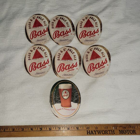 Vintage Coaster Bass & Co's Pale Ale Beer Man Cave Bar Home Drink Alcohol Party - Picture 2 of 5